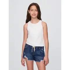 GAP - Polera Niña Shrunken Sin Manga Blanco