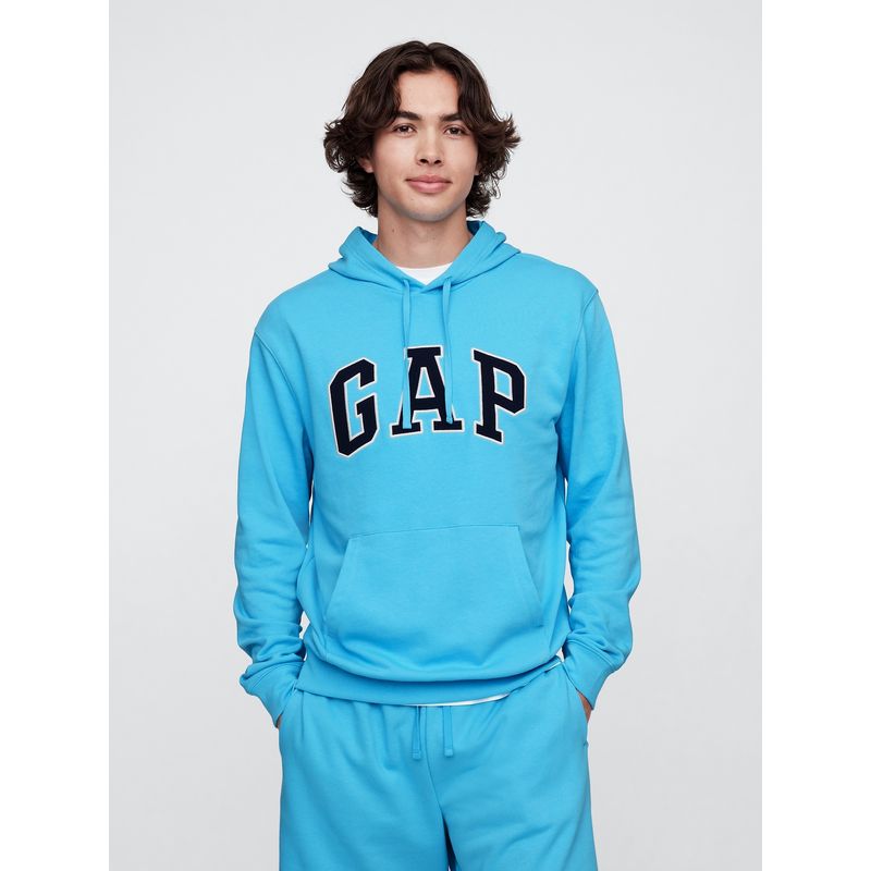 GAP - Polerón Hombre Logo Heritage Sin Cierre Azul Gap