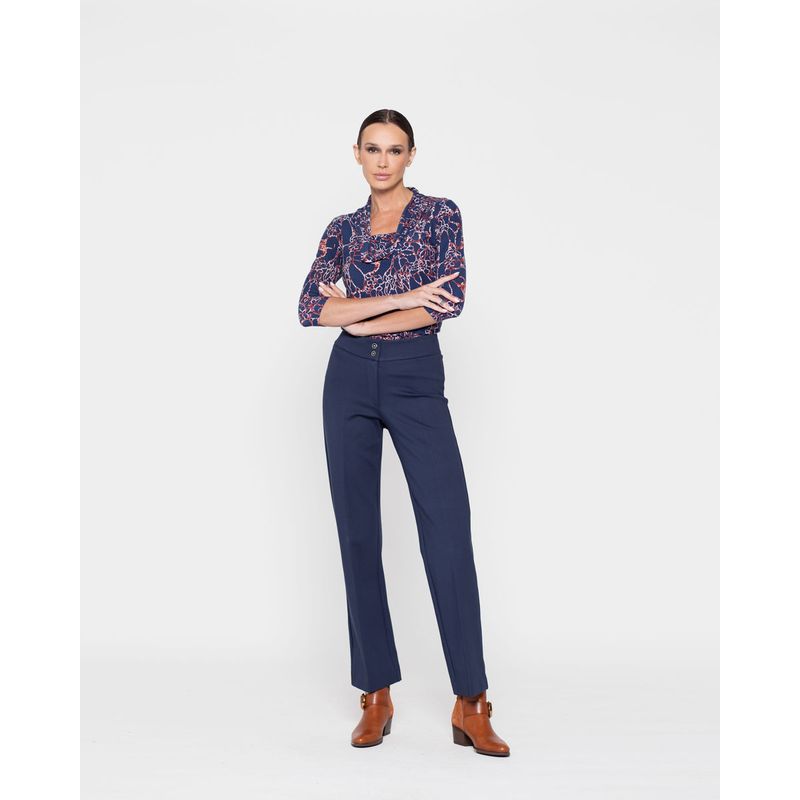 LUDOVICA - Polera Mujer Malva Azul Ludovica