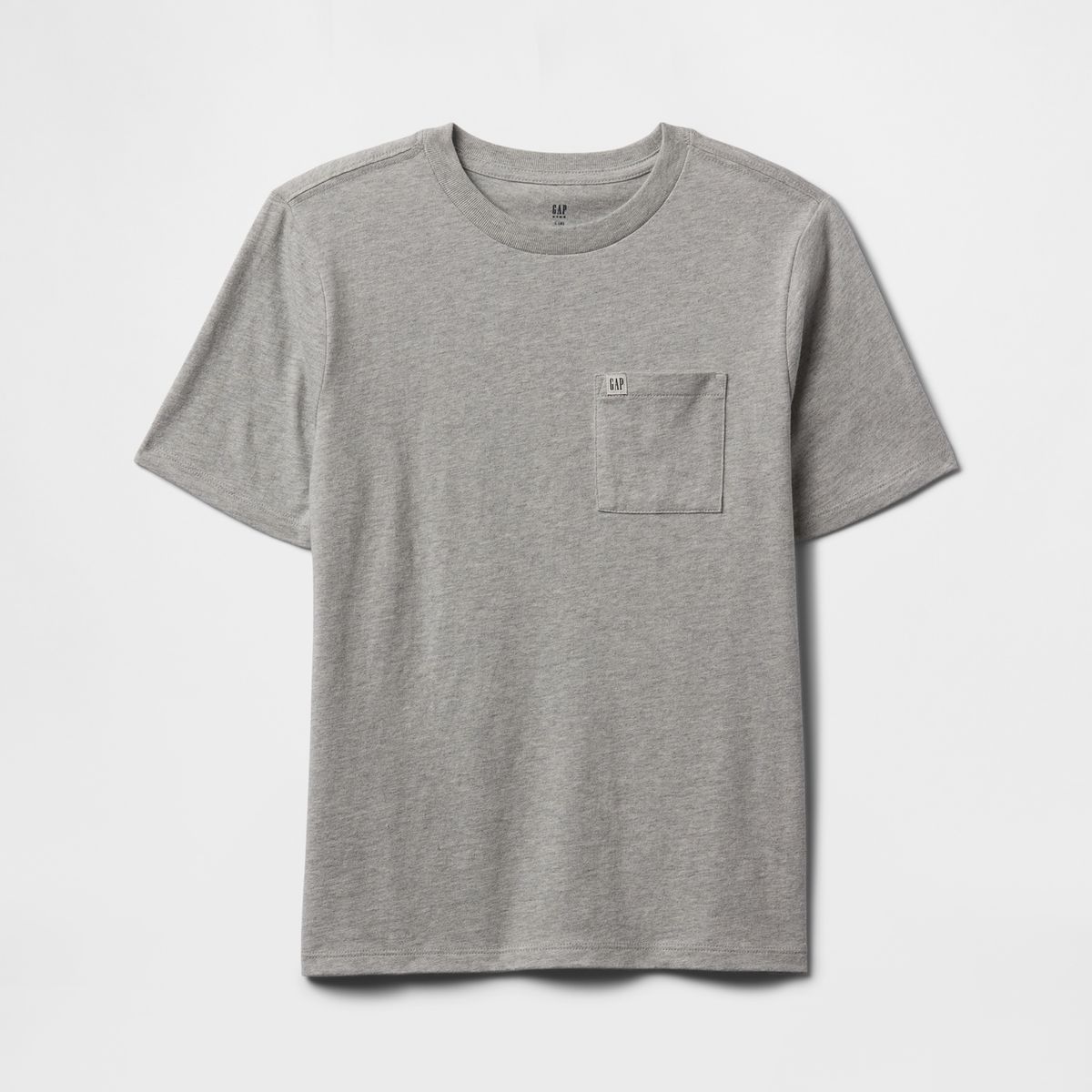 GAP - Polera Niño Pocket Original Manga Corta Gris Gap