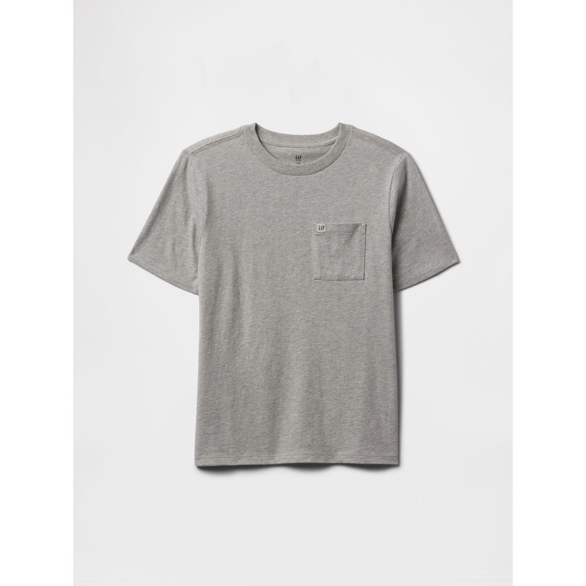GAP - Polera Niño Pocket Original Manga Corta Gris Gap