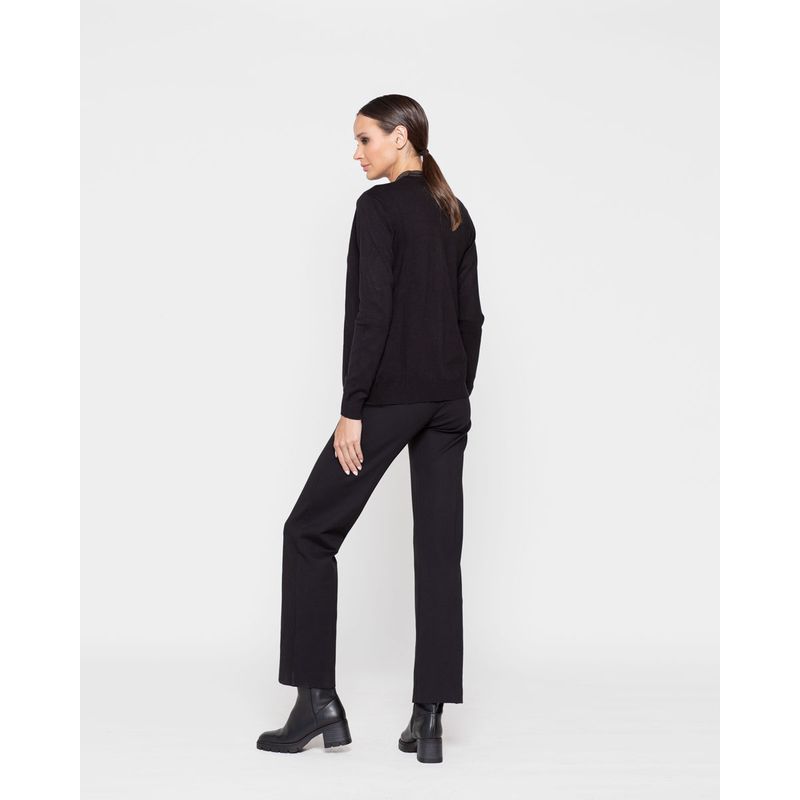 LUDOVICA - Sweater Mujer Calendula Negro Ludovica