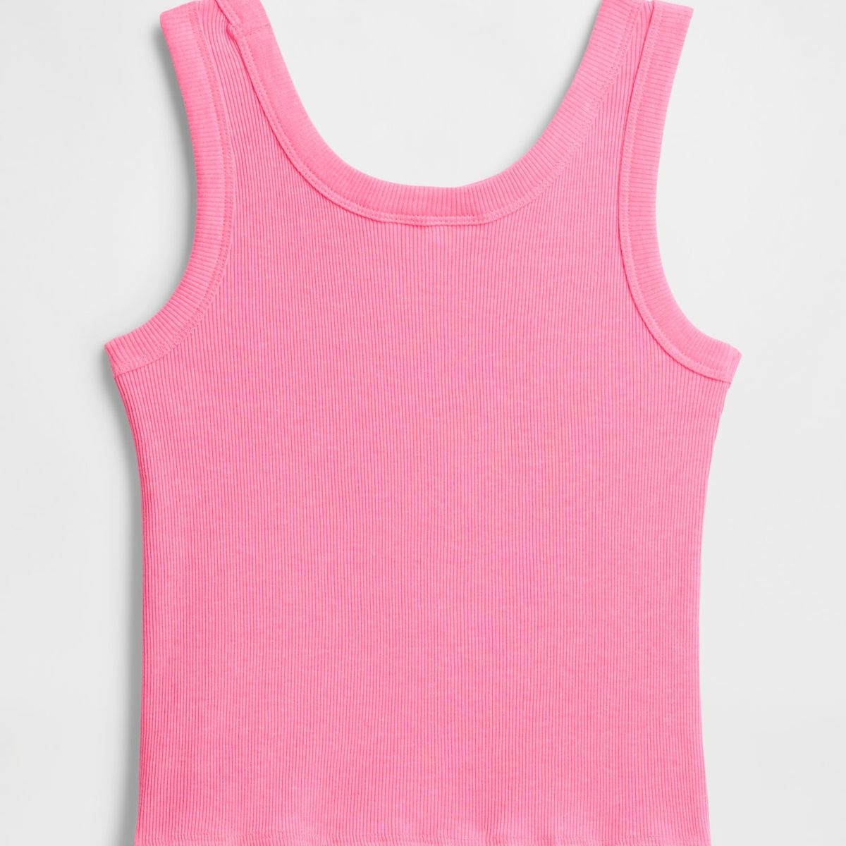 GAP - Polera Niña Ribbed Sin Manga Rosado Gap