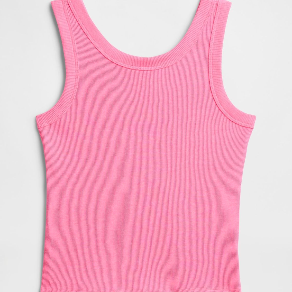 GAP - Polera Niña Ribbed Sin Manga Rosado Gap