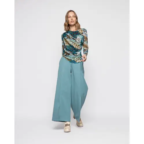 LUDOVICA - Polera Mujer Fresia Turquesa