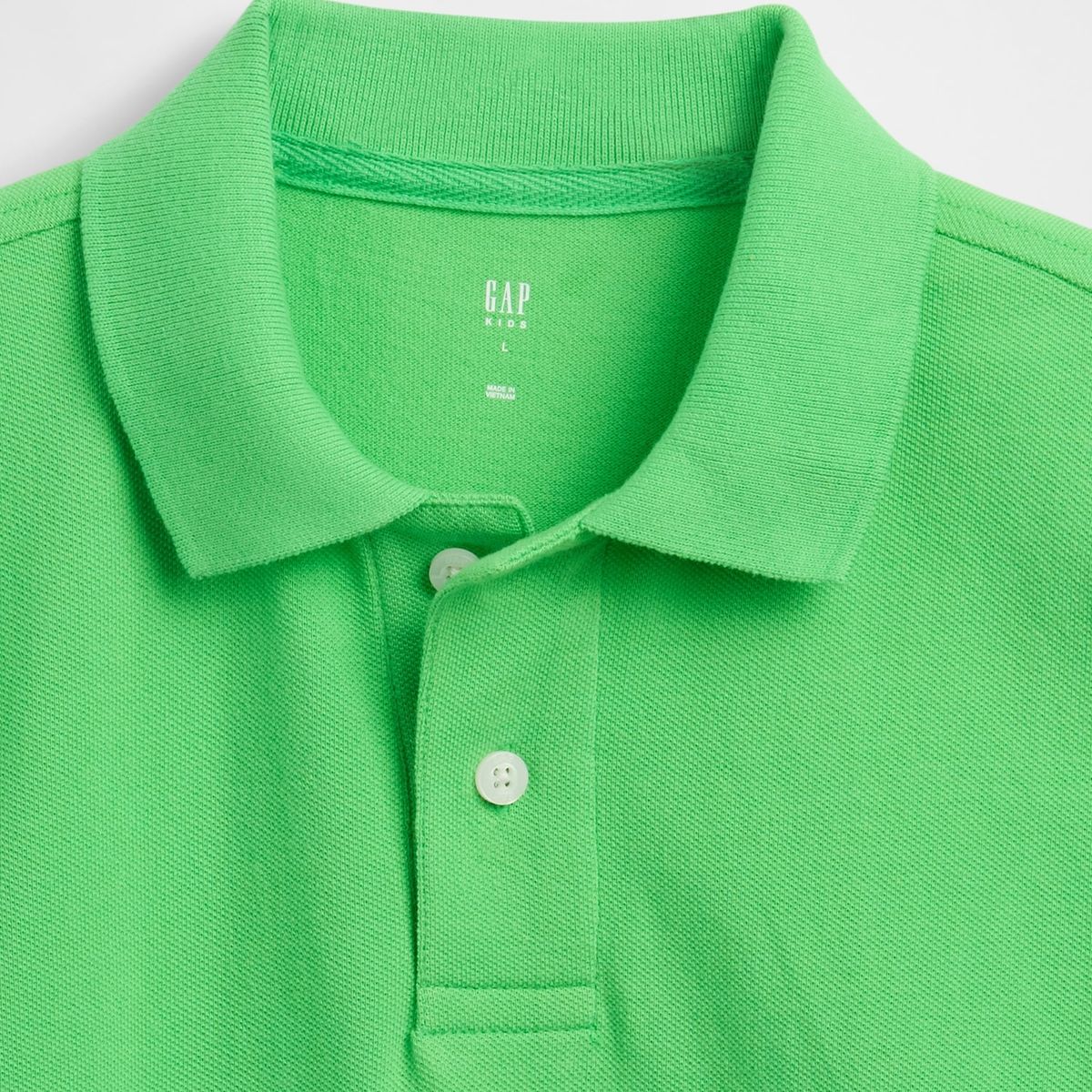 GAP - Polera Niño Gap Piqué Logo Básica Manga Corta Verde