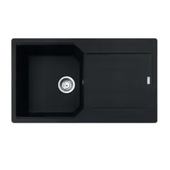 FRANKE - Lavaplatos Sobre Cubierta de Cuarzo UBG 611-86 Negro Mate