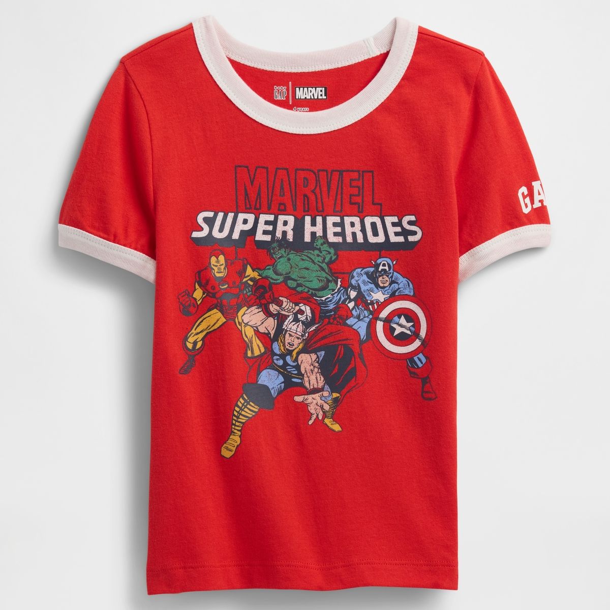 GAP - Polera Toddler Niño Gráfica Manga Corta Rojo Gap