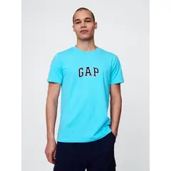 GAP - Polera Hombre Logo V25 Manga Corta Celeste