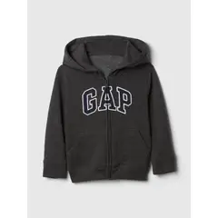 GAP - Polerón Toddler Niño Logo Con Cierre Gris