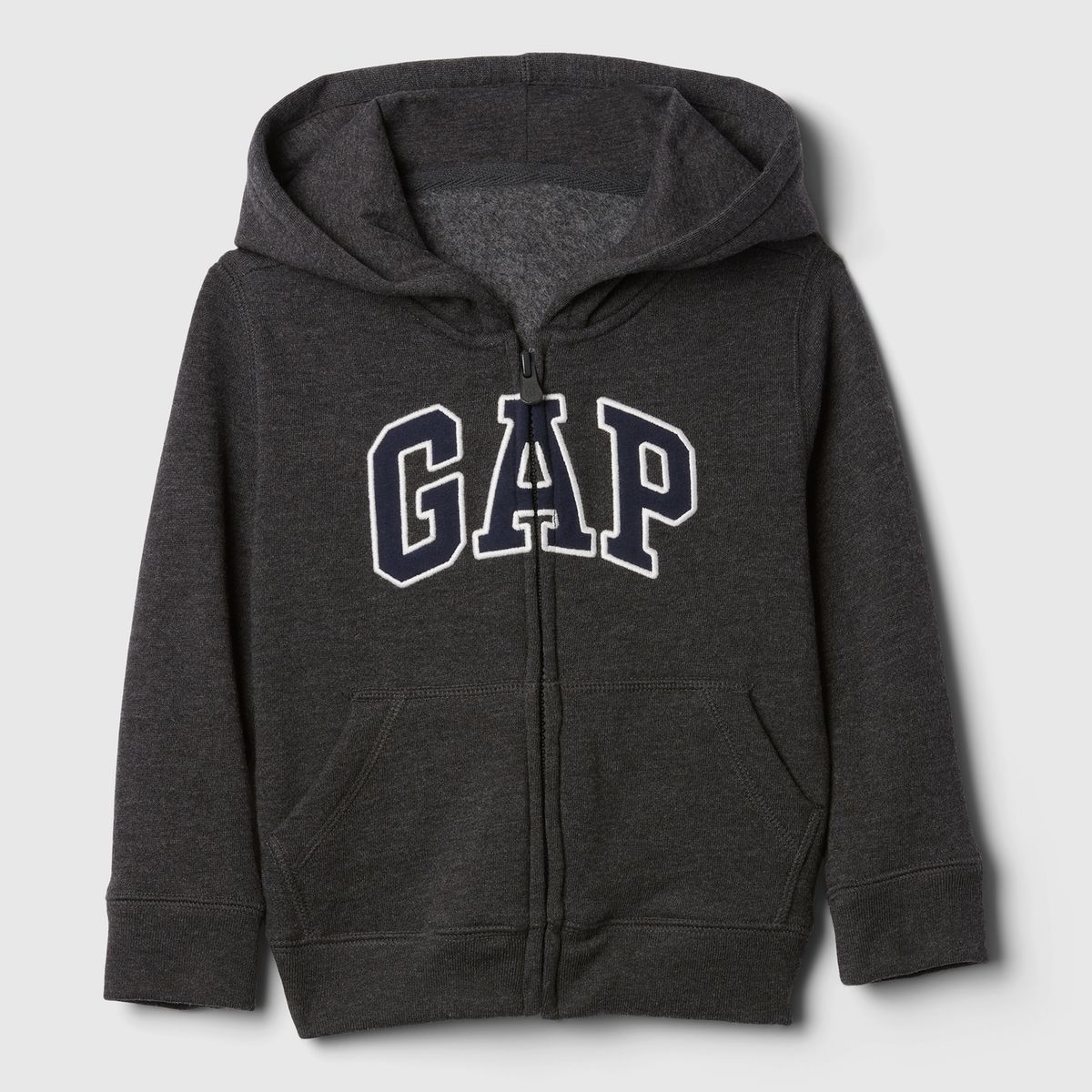 GAP - Polerón Toddler Niño Logo Con Cierre Gris Gap