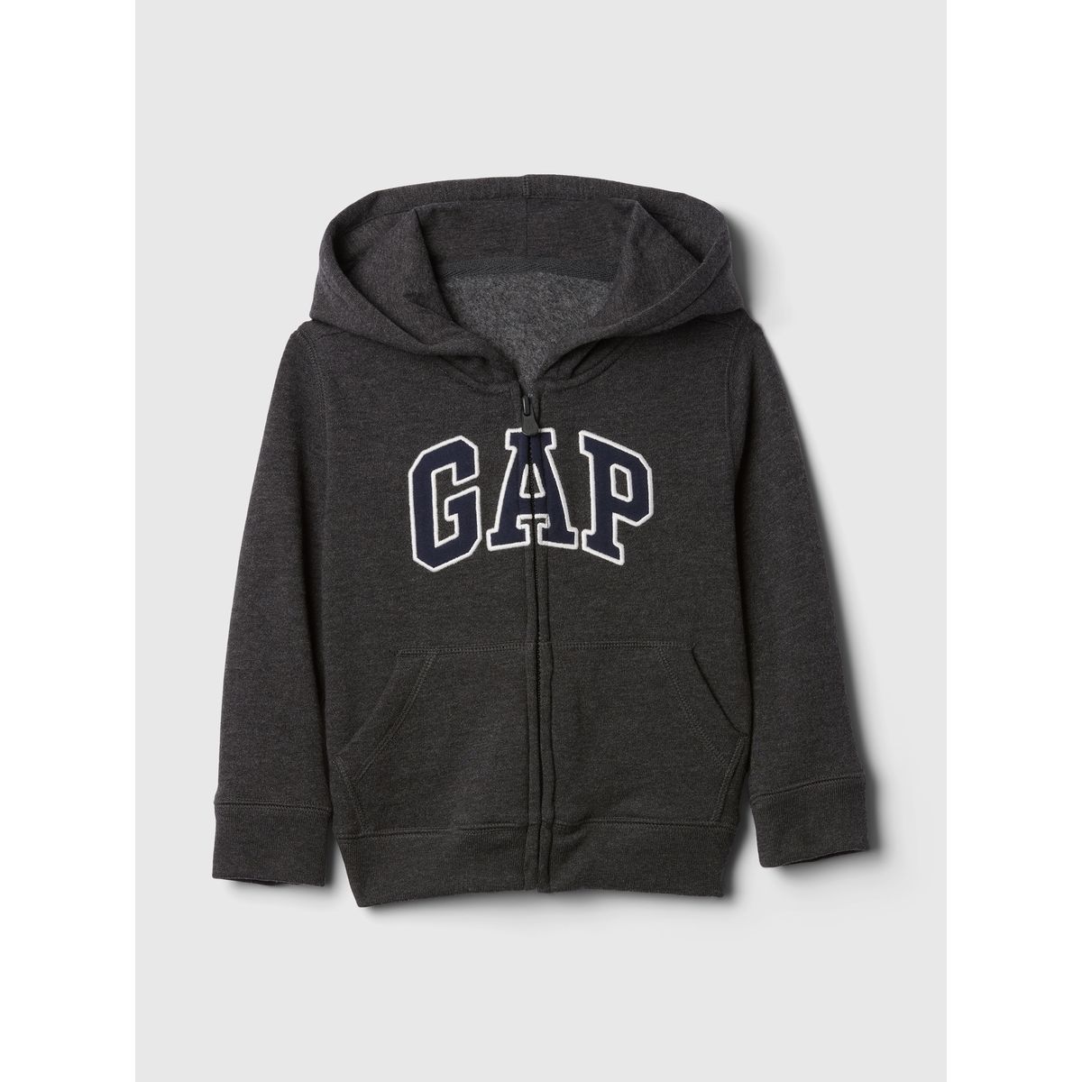 GAP - Polerón Toddler Niño Logo Con Cierre Gris Gap