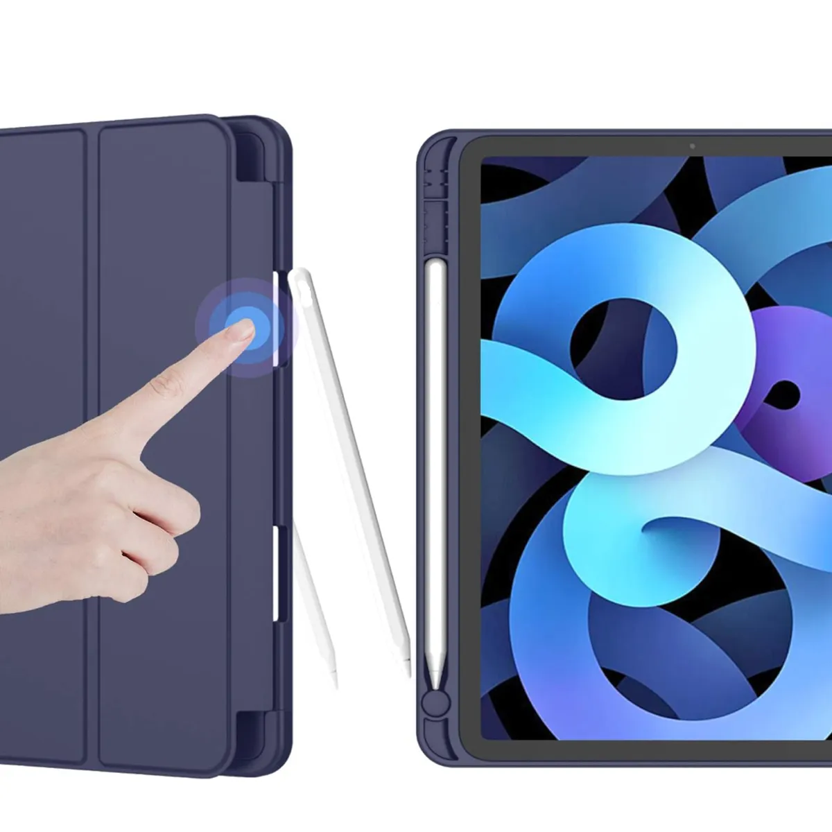 GENERICO - Fundas Smart Cover Para iPad Air 13 Pulgadas M3 2025 Azul Oscuro