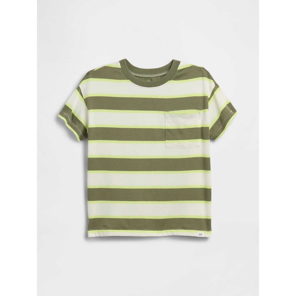 GAP - Polera Toddler Niño Pocket Colors Manga Corta Verde Gap