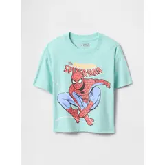 GAP - Polera Toddler Niño Marvel Oversized Manga Corta Verde