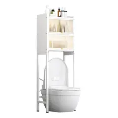 GENERICO - Estante De Organizador De 3 Niveles Para Baño 167cm Blanco