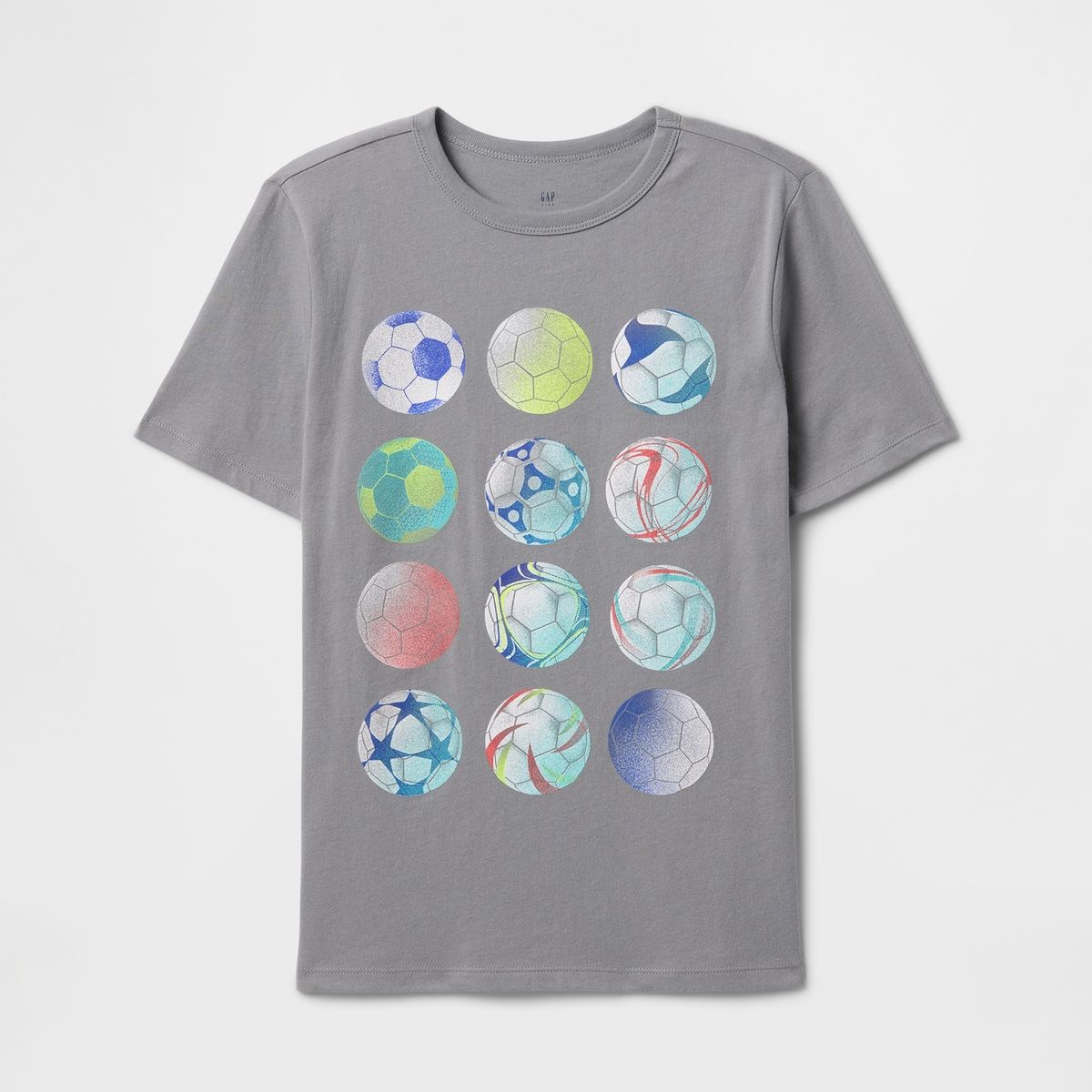 GAP - Polera Niño Color Balls Manga Corta Gris Gap