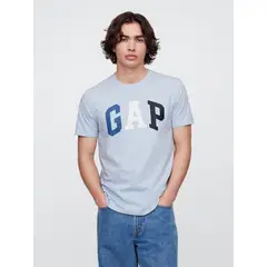 GAP - Polera Hombre Logo Bicolor Manga Corta Azul