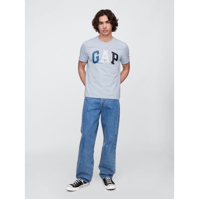 Imagen 2 del producto Polera Hombre Logo Bicolor Manga Corta Azul