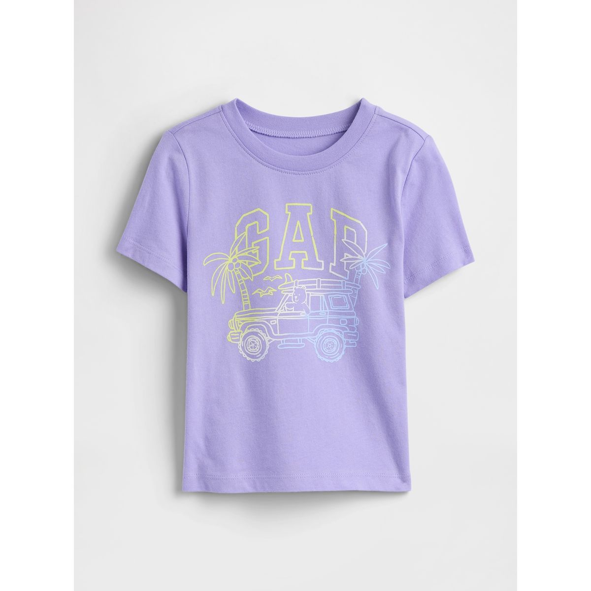 GAP - Polera Toddler Niño Logo Gráfica Manga Corta Morado Gap