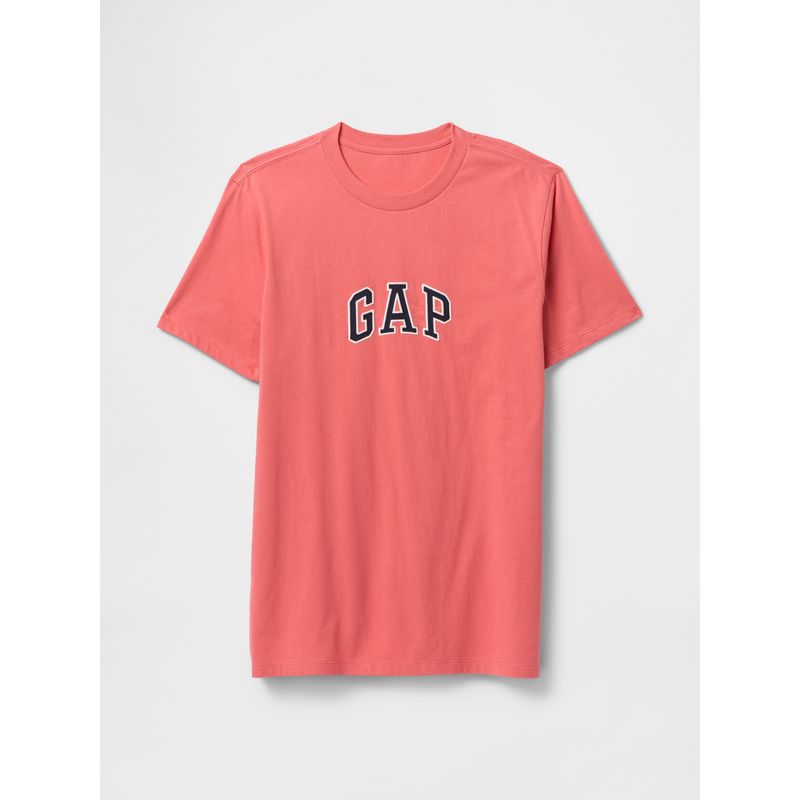 GAP - Polera Hombre Logo Manga Corta Naranjo Gap