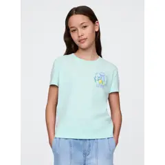 GAP - Polera Niña Lemonade Manga Corta Azul