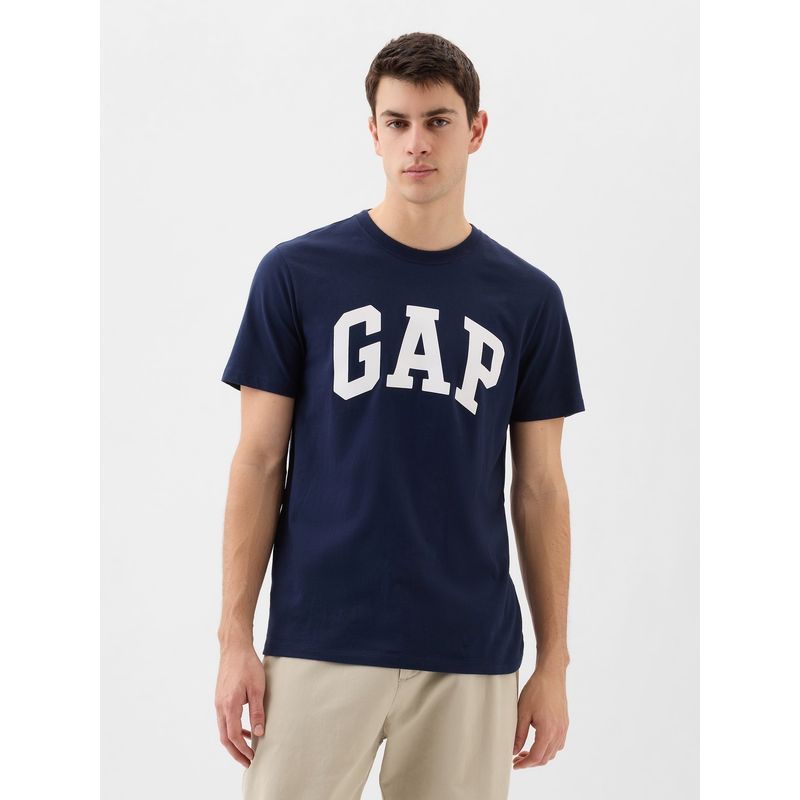 GAP - Pack 2 Poleras Hombre Logo Basic Manga Corta Azul Gap