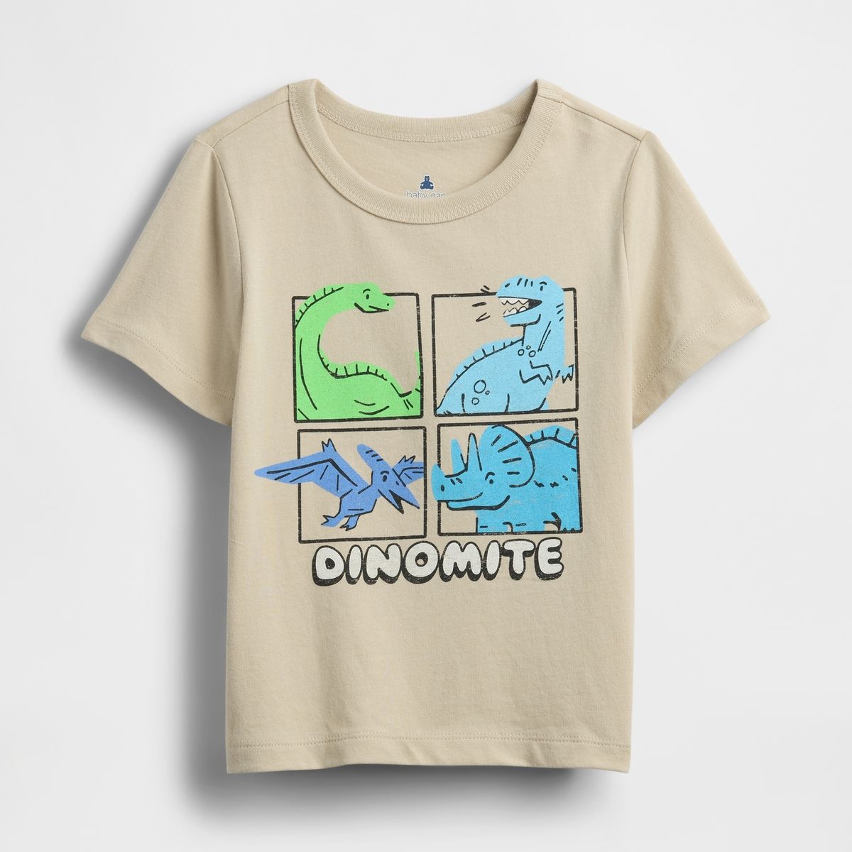 GAP - Polera Toddler Niño Gap Mix & Match Manga Corta Beige