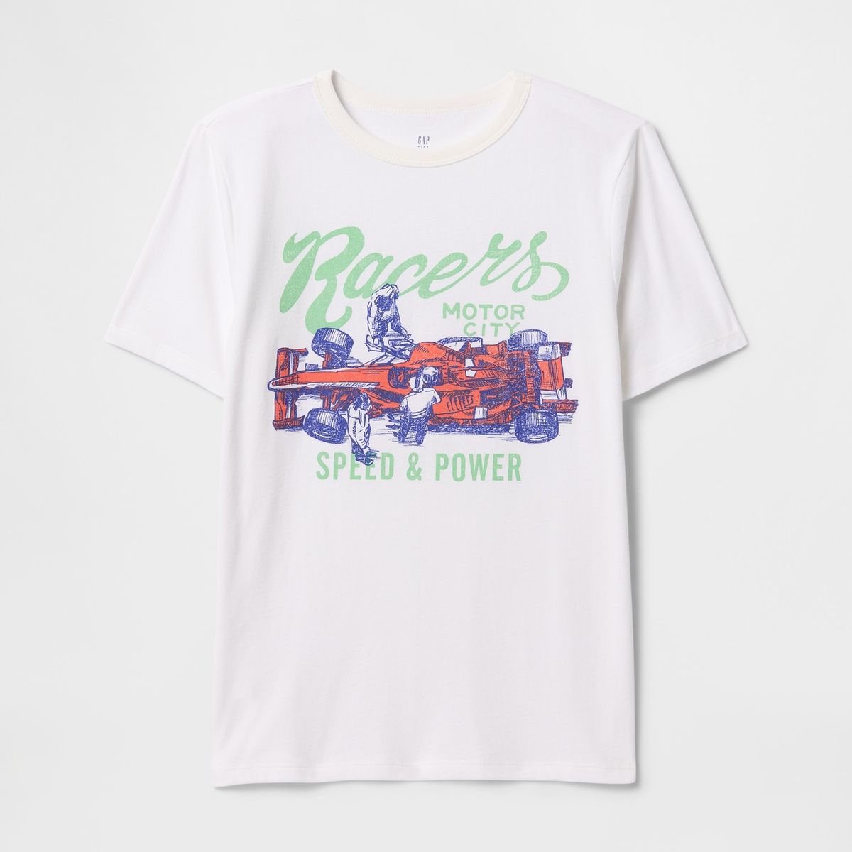 GAP - Polera Niño Speed & Power Manga Corta Blanco Gap