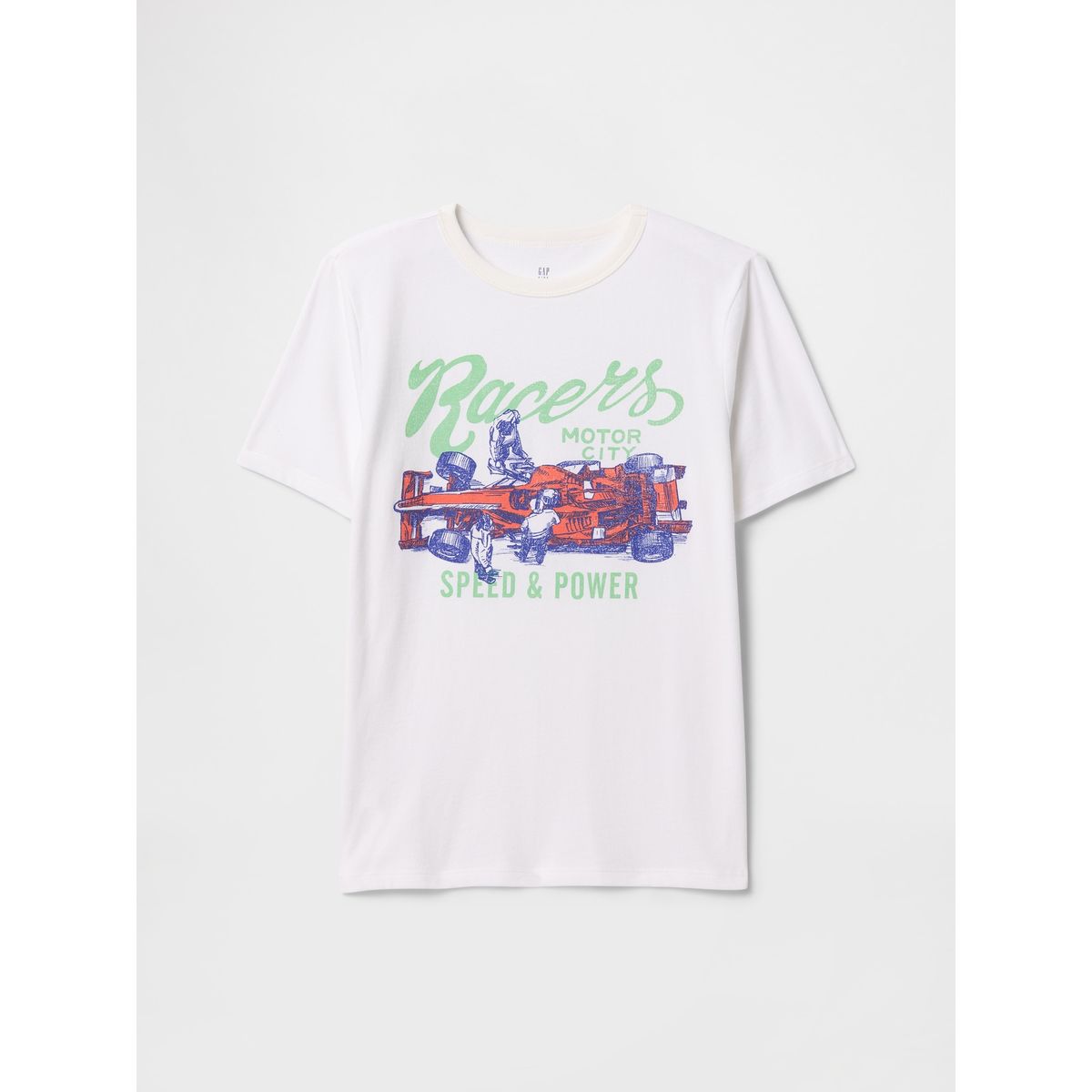 GAP - Polera Niño Speed & Power Manga Corta Blanco Gap