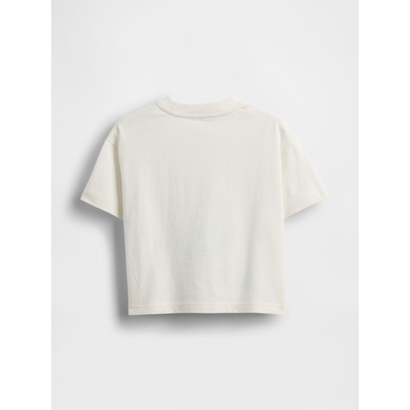 GAP - Polera Toddler Niño Lilo & Stitch Manga Corta Blanco Gap