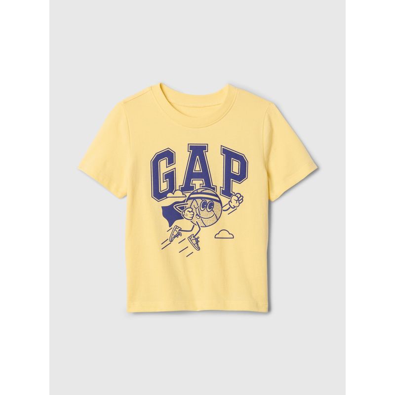 GAP - Polera Toddler Niño Gráfica Manga Corta Amarillo Gap