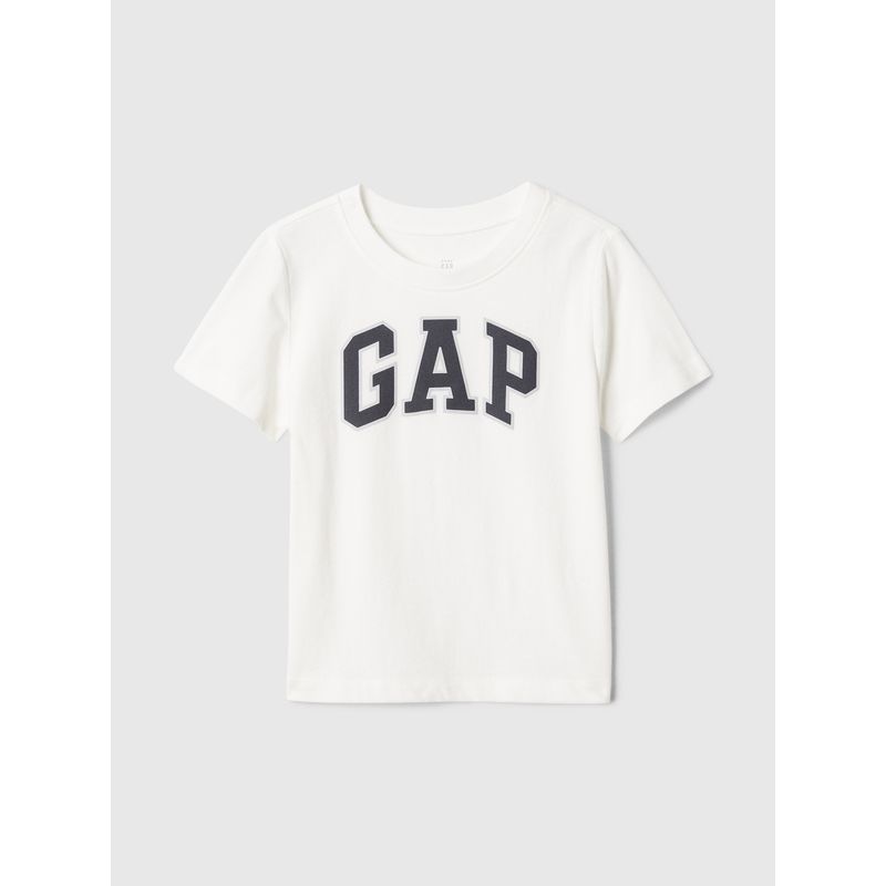 GAP - Polera Toddler Niño Logo V25 Manga Corta Blanco Gap