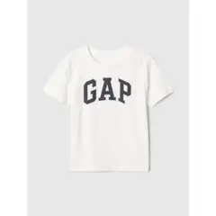 GAP - Polera Toddler Niño Logo V25 Manga Corta Blanco