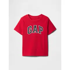 GAP - Polera Toddler Niño Logo Manga Corta Rojo