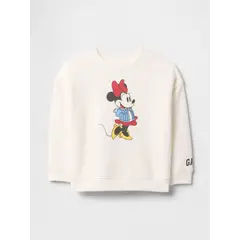 GAP - Polerón Toddler Niña Minnie Sin Cierre Blanco