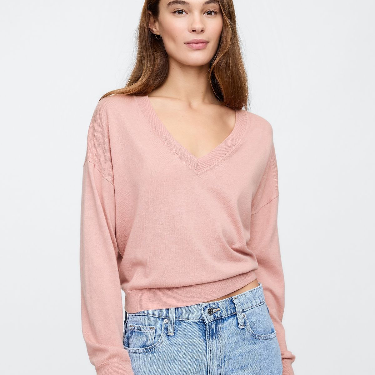 GAP - Sweater Mujer Lightweight Cashsoft Rosado Gap