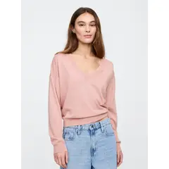 GAP - Sweater Mujer Lightweight Cashsoft Rosado