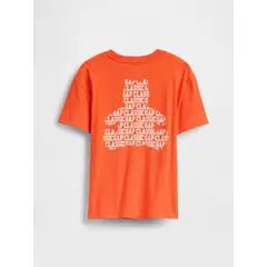 GAP - Polera Niño Brannan Pocket Manga Corta Naranjo