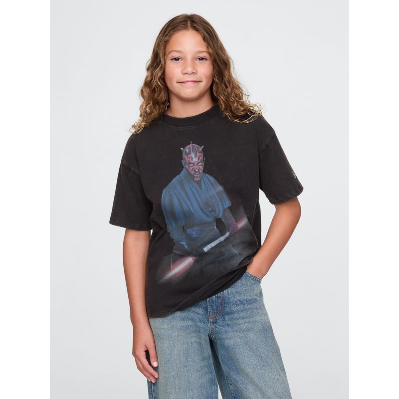 GAP - Polera Niño Darth Maul Manga Corta Negro Gap