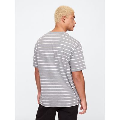 Imagen 2 del producto Polera Hombre Pocket Striped Manga Corta Negro