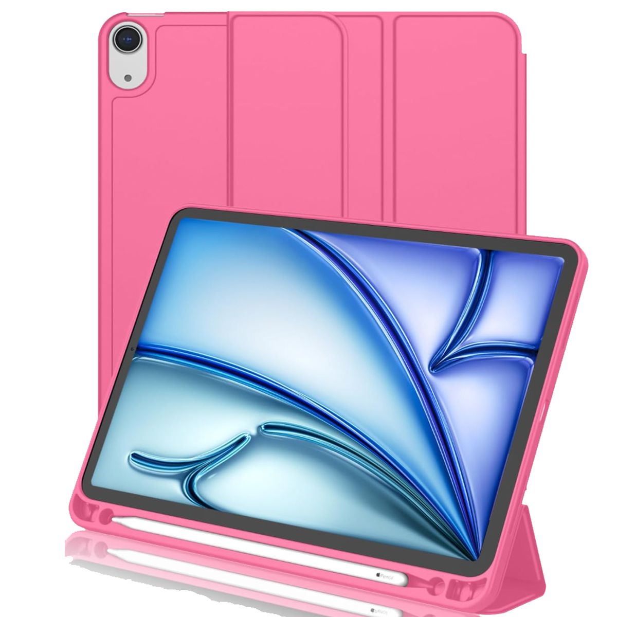 GENERICO - Fundas Smart Cover Para iPad Air 13 Pulgadas M3 2025 Fucsia