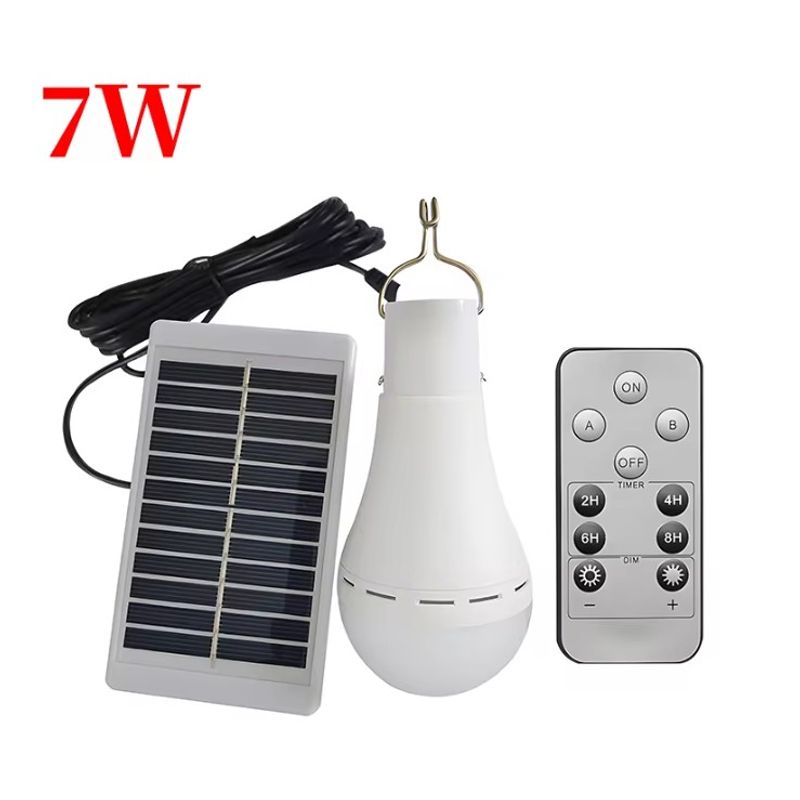 GENERICO - Lámpara Solar portatil Ampolleta Led con control remoto