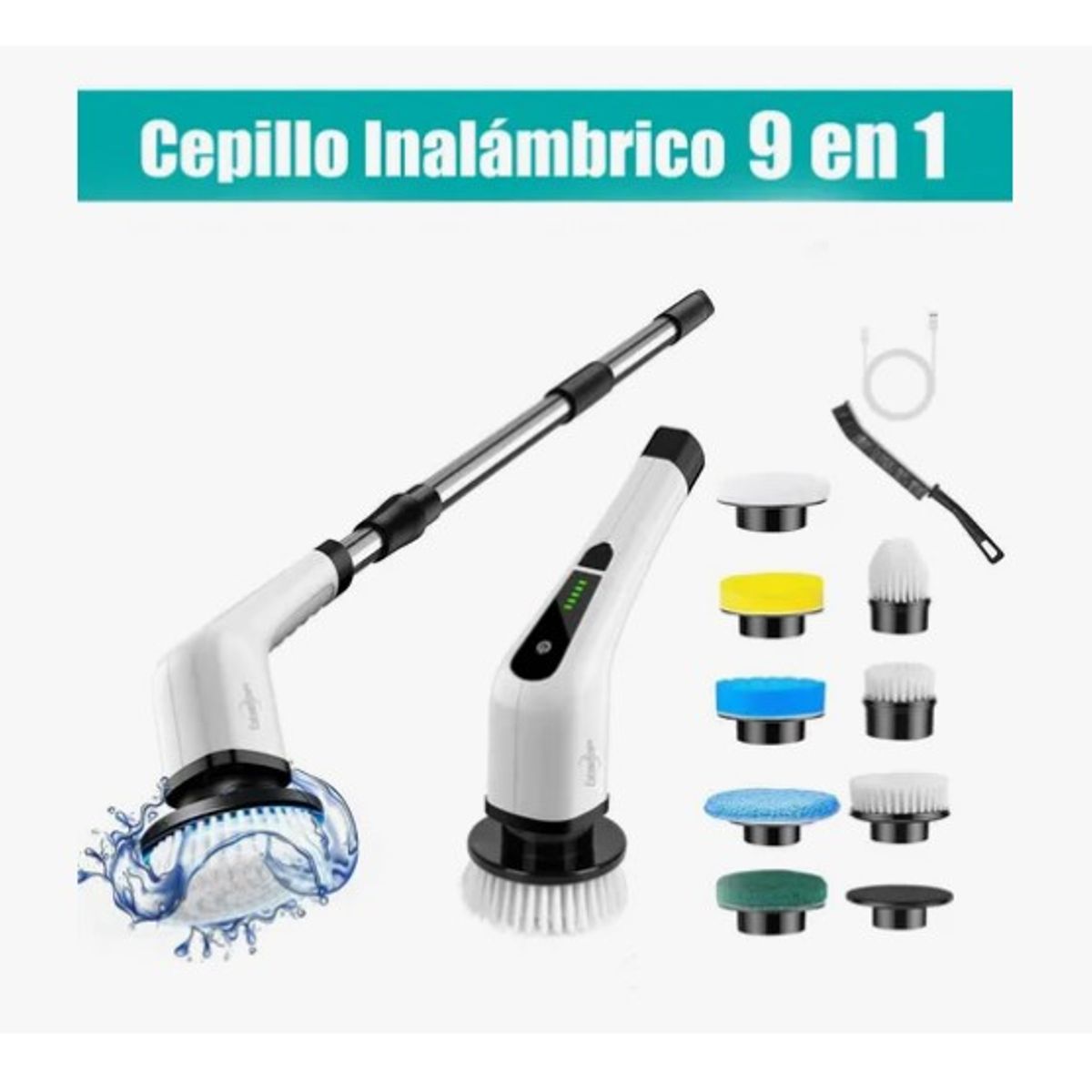 OFERTABKN - Cepillo Limpieza Eléctrico Inalámbrico Para Hogar 9 En 1