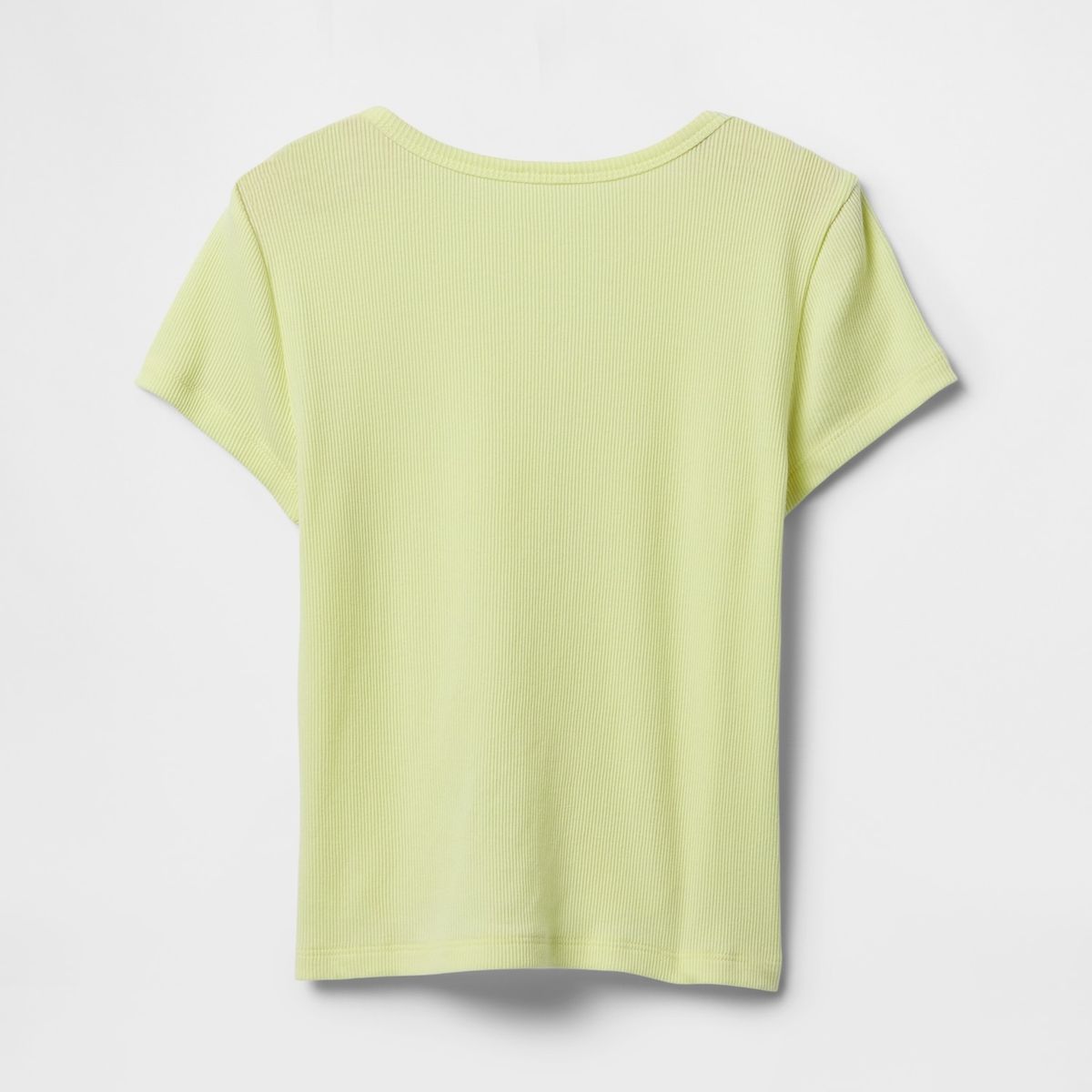 GAP - Polera Niña Gap Pointelle Manga Corta Amarillo