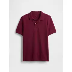 GAP - Polera Niño Piqué Polo Manga Corta Rojo