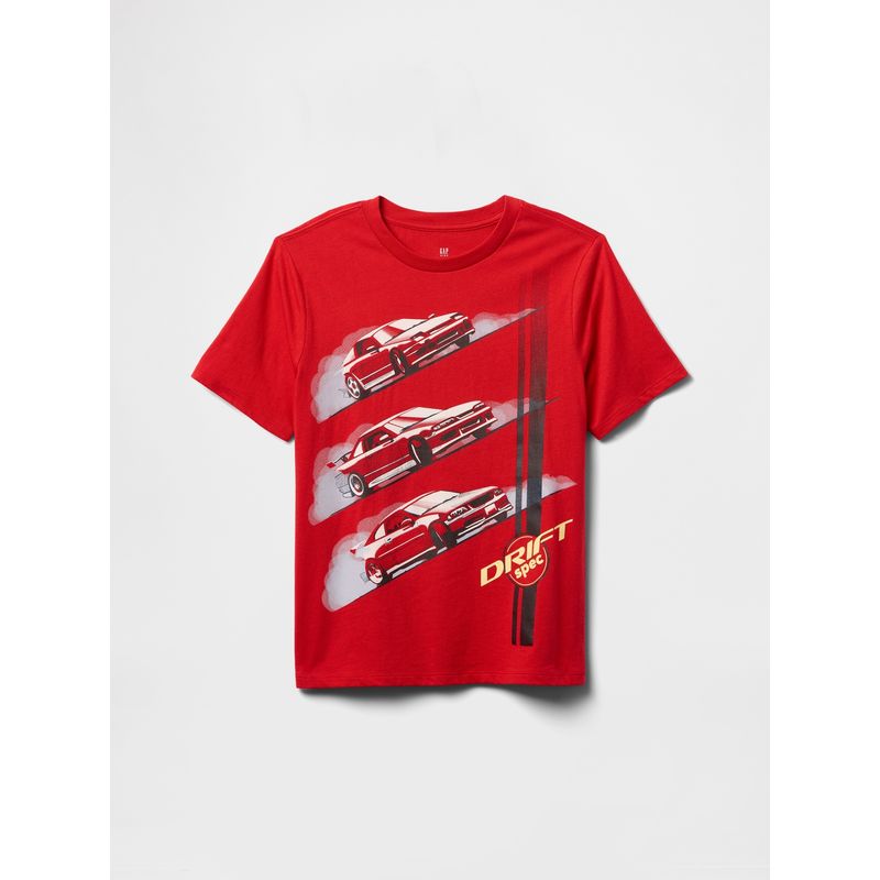 GAP - Polera Niño Drift Manga Corta Rojo Gap