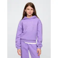 GAP - Polerón Niña Logo Vintage Sin Cierre Lila