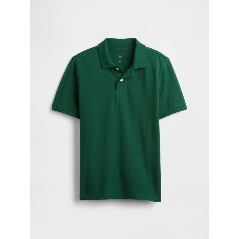 GAP - Polera Niño Piqué Polo Manga Corta Verde Gap