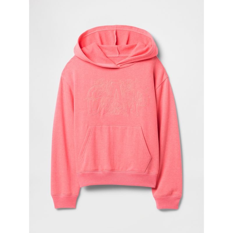 GAP - Polerón Niña Logo Heritage Sin Cierre Rosado Gap